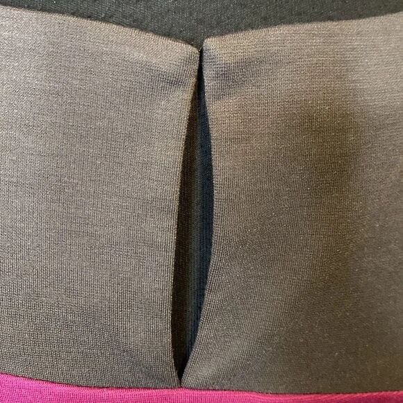 Z Morgan McFeeters Women’s 4 Midi Dress Colorblock Sleeveless 60s Back Slit - Picture 8 of 11